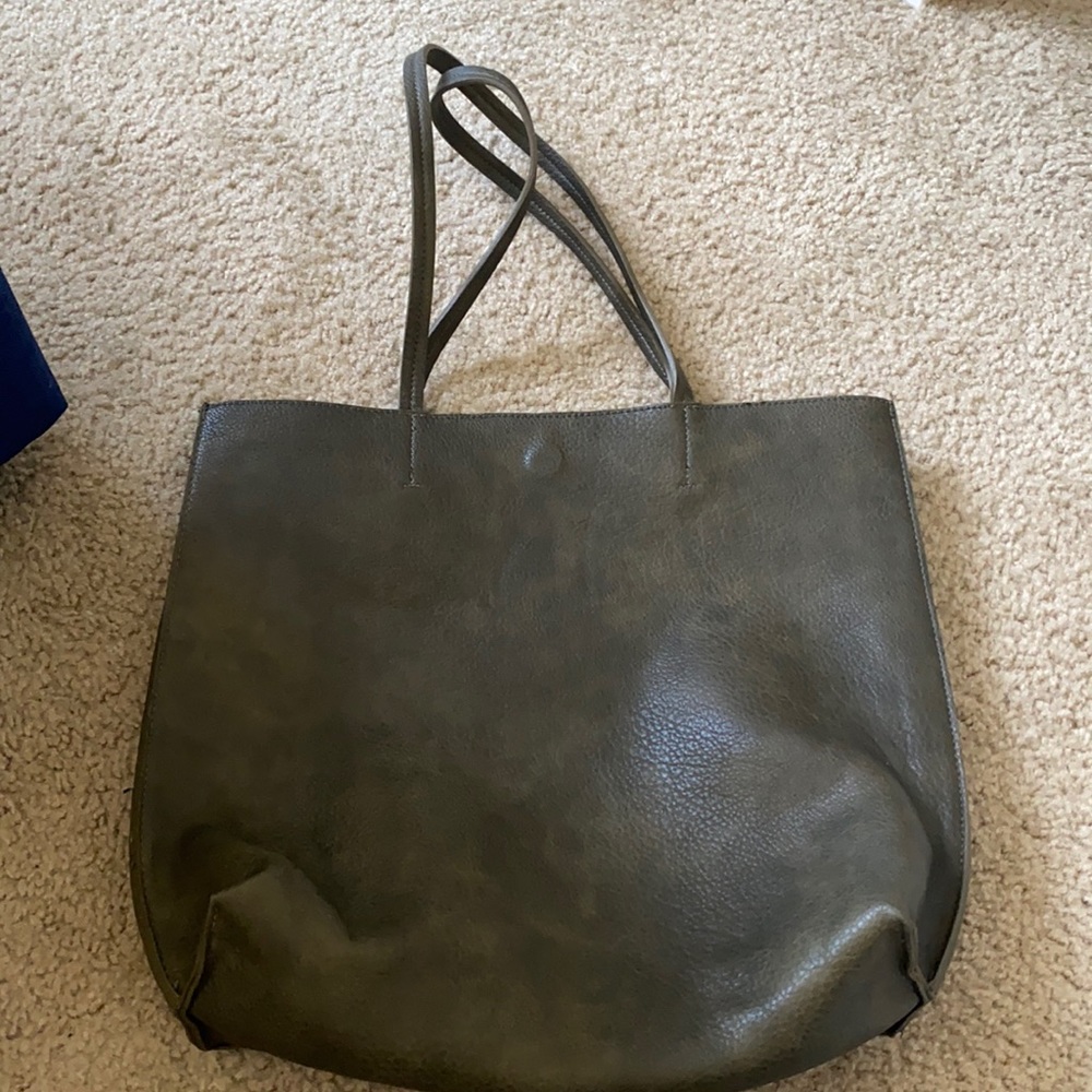 Street Level Tote & Clutch: Forrest Green